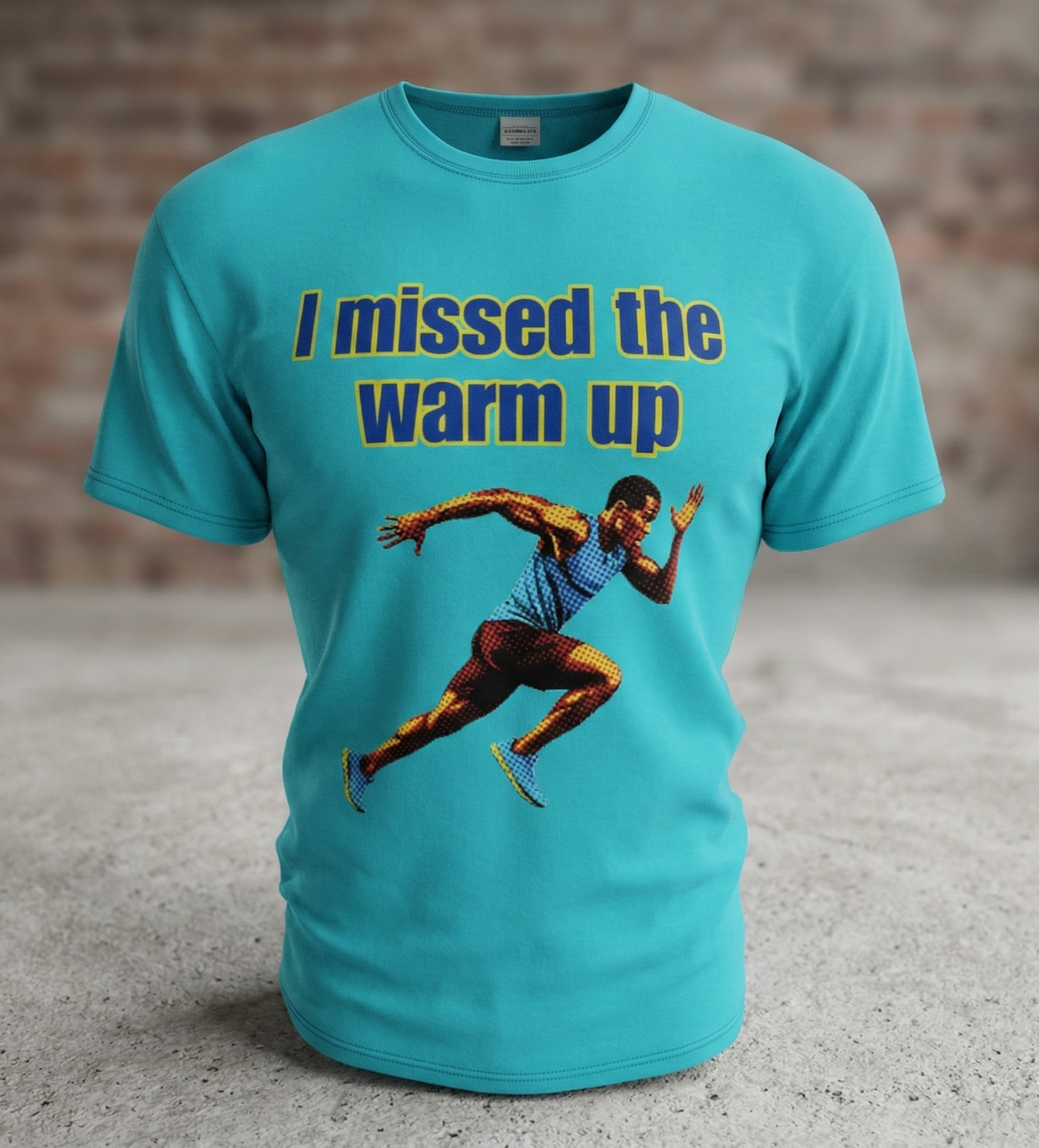 I Missed The Warm Up Tee (Size Medium) | Funny Football Gift