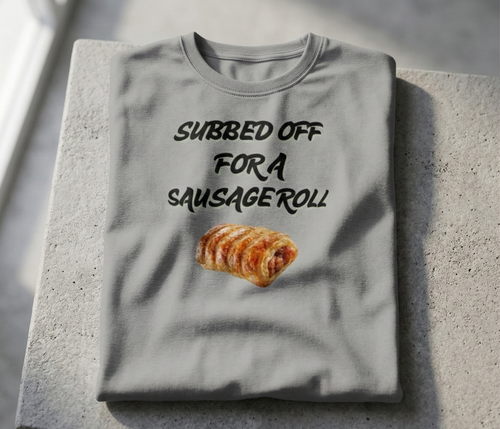 Grey Subbed Off For A Sausage Roll T-Shirt - Veloce Sports